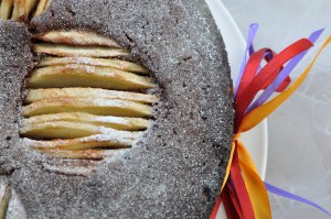 šokolādes ābolu kūka