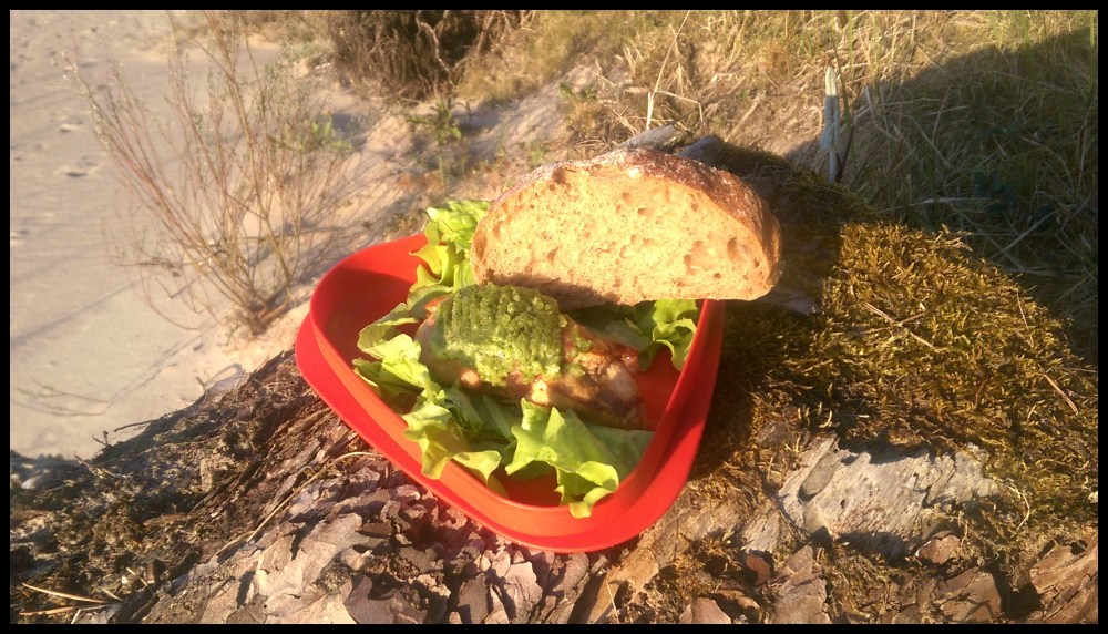 Vistas fileja ar pesto un prošuto